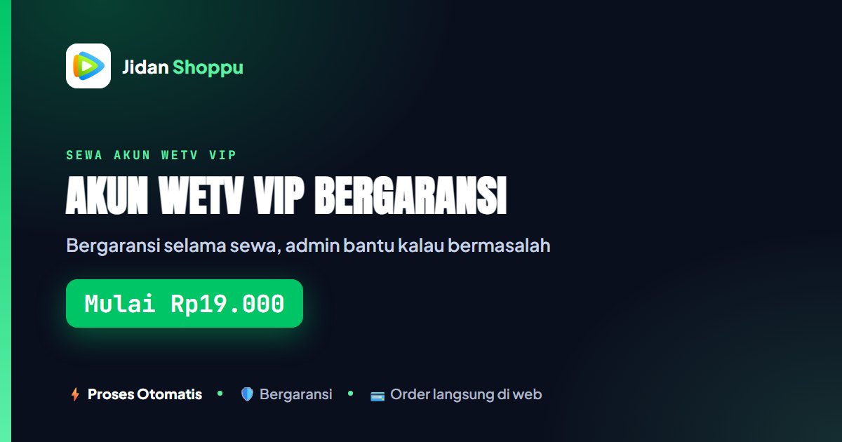 Kartu ringkas Nonton dengan jalur bantuan. — Mulai Rp19.000 di Jidan Shoppu