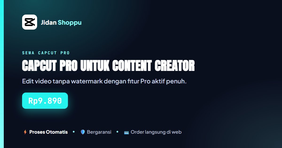 CapCut Pro untuk Content Creator