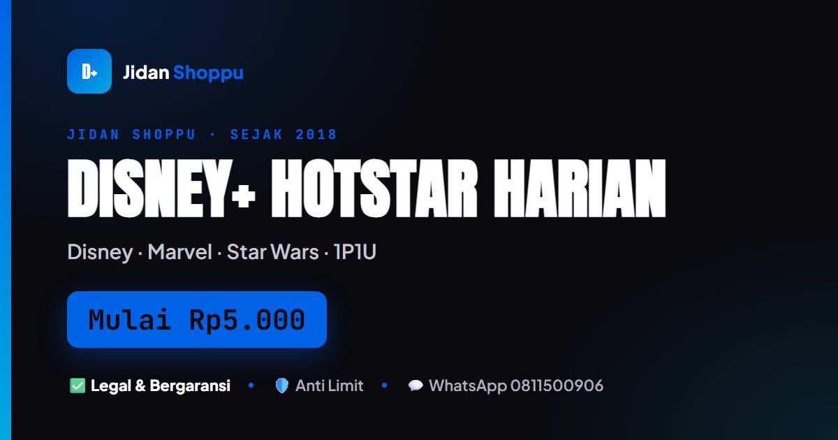 Langganan Disney+ Hotstar Premium Harian Murah Mulai Rp5.000