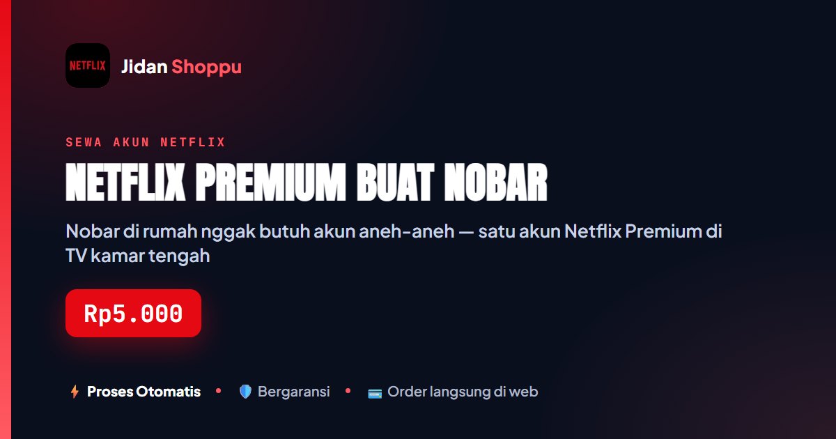 Netflix Premium Buat Nobar, Satu Layar
