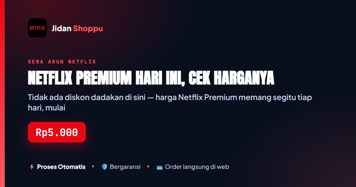 Netflix Premium Promo Hari Ini? Cek Faktanya
