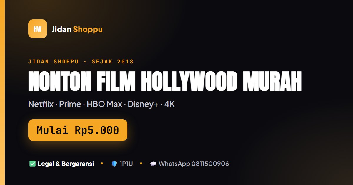 Kartu ringkas Nonton Film Hollywood Murah Mulai Rp5.000 di Jidan Shoppu