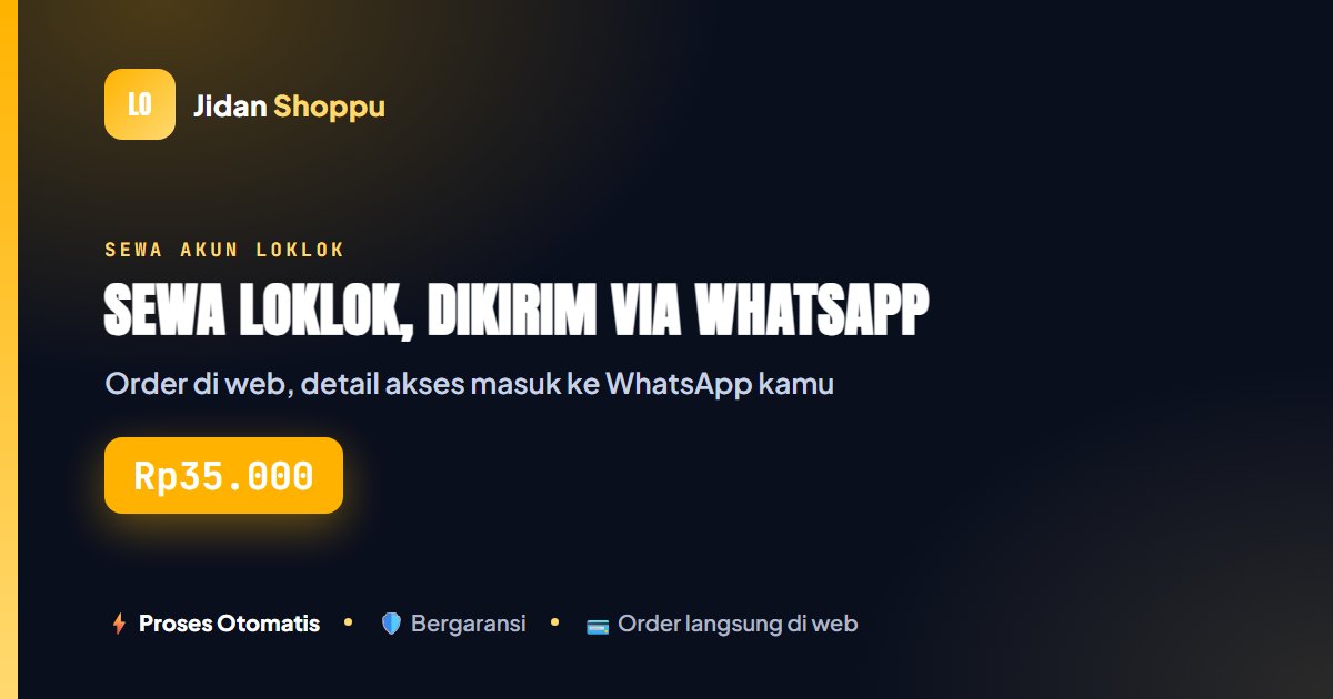 Kartu ringkas Order di web, terima di chat. — Rp35.000 di Jidan Shoppu