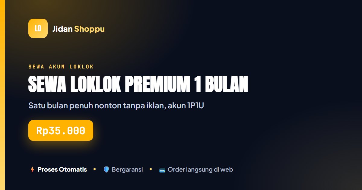 Kartu ringkas Satu bulan. Satu watchlist. — Rp35.000 di Jidan Shoppu