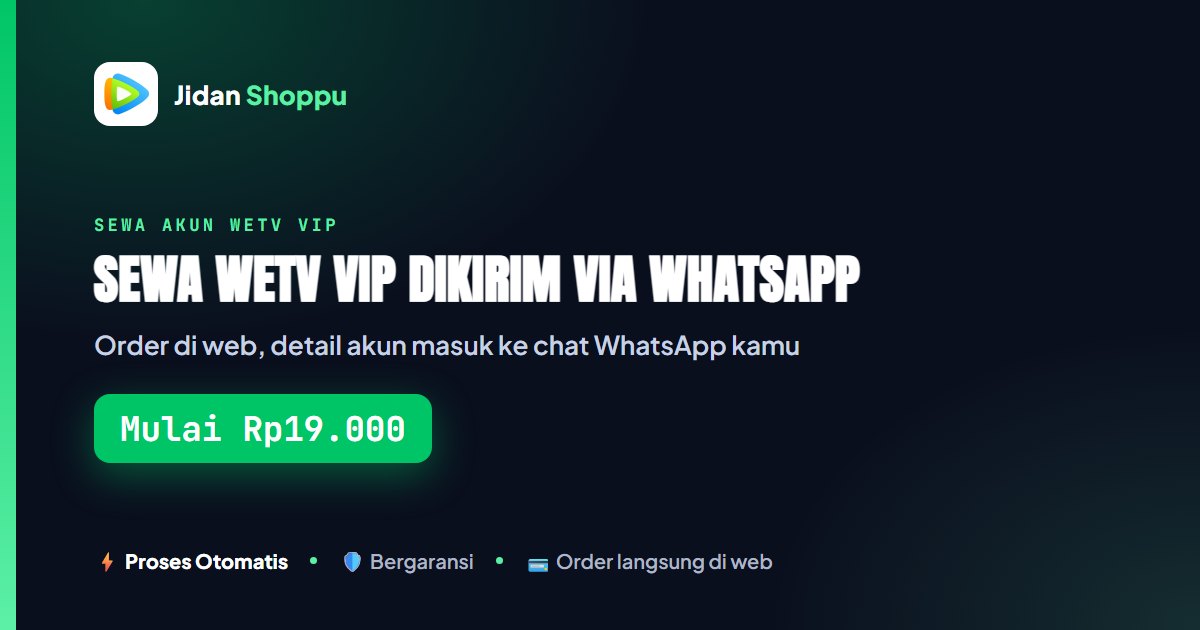 Kartu ringkas Order di web, terima di chat. — Mulai Rp19.000 di Jidan Shoppu