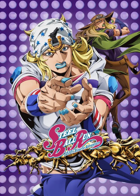 Artwork resmi STEEL BALL RUN JoJo's Bizarre Adventure 2nd STAGE di Netflix