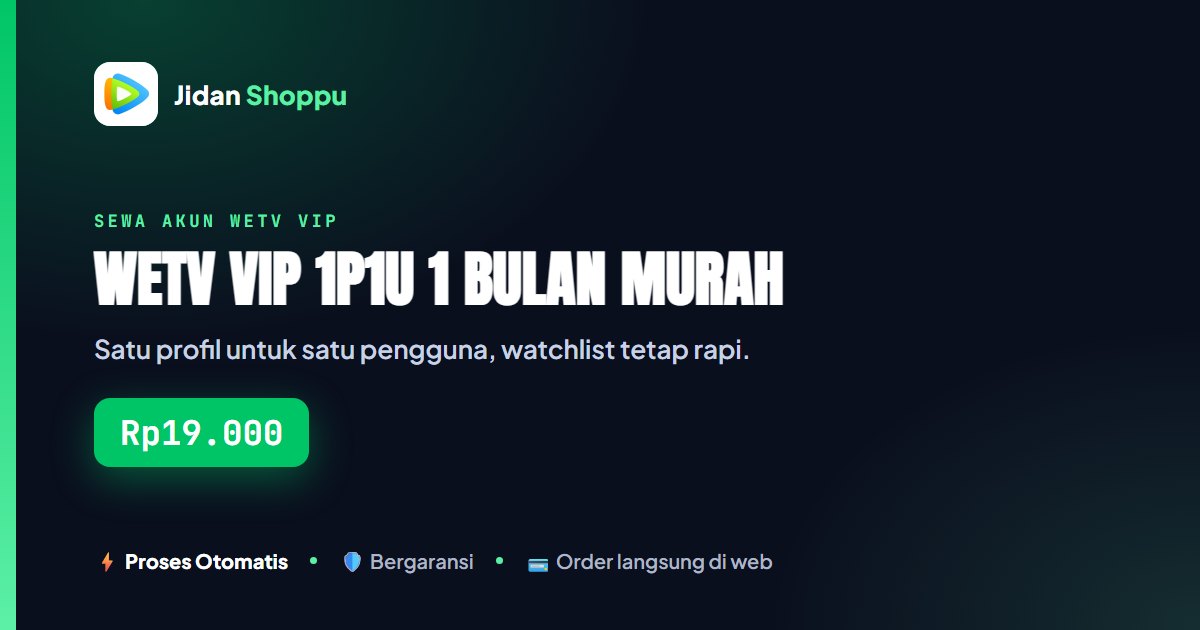 Kartu ringkas Satu bulan, satu watchlist. — Rp19.000 di Jidan Shoppu