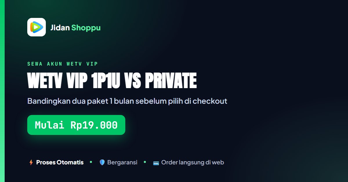 Kartu ringkas Dua pilihan, satu keputusan. — Mulai Rp19.000 di Jidan Shoppu
