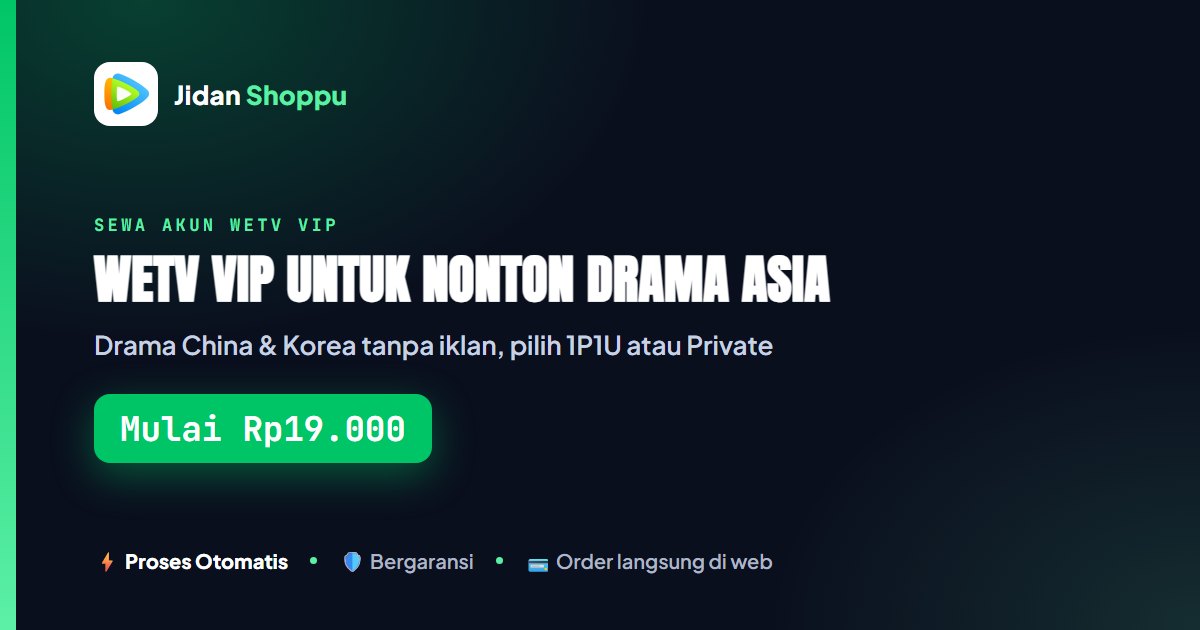 Kartu ringkas Satu akses untuk watchlist Asia. — Mulai Rp19.000 di Jidan Shoppu